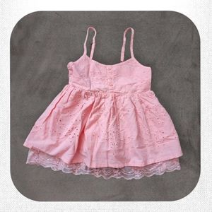 Coral Layered Lace Camisole Top, Kid's 2T